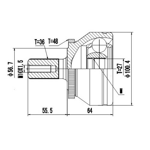 Z87591R — ZIKMAR — Шрус Наружный