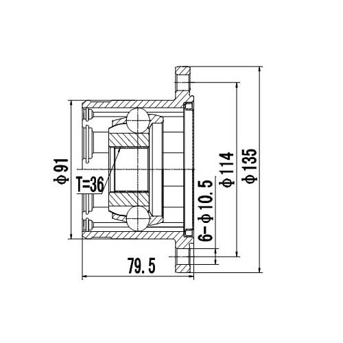 Z87600R — ZIKMAR — Шрус Внутренний