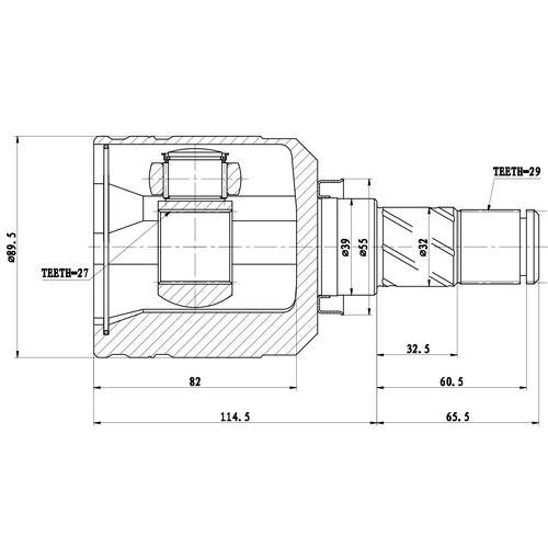 Z87611R — ZIKMAR — Шрус Внутренний