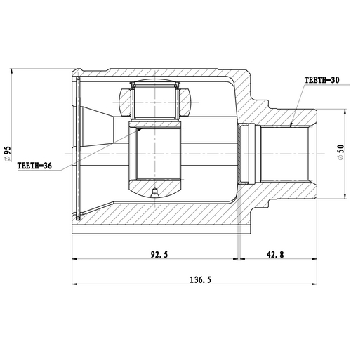 Z87617R — ZIKMAR — Шрус Внутренний