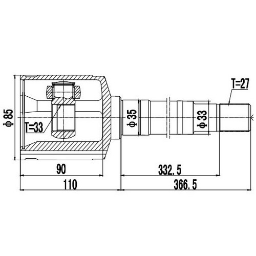 Z87633R — ZIKMAR — Шрус Внутренний