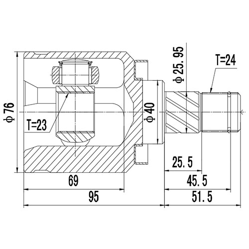 Z87643R — ZIKMAR — Шрус Внутренний