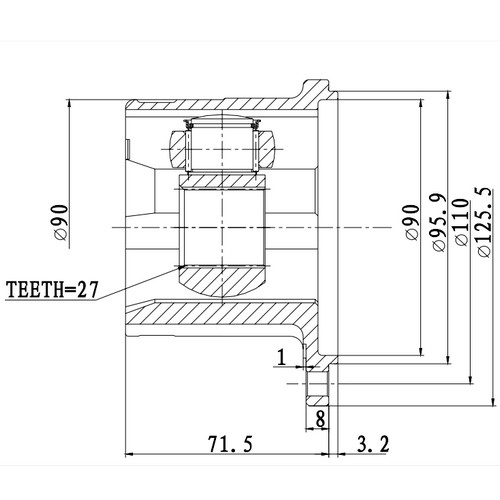 Z87651R — ZIKMAR — Шрус Внутренний