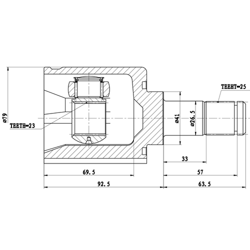 Z87703R — ZIKMAR — Шрус Внутренний