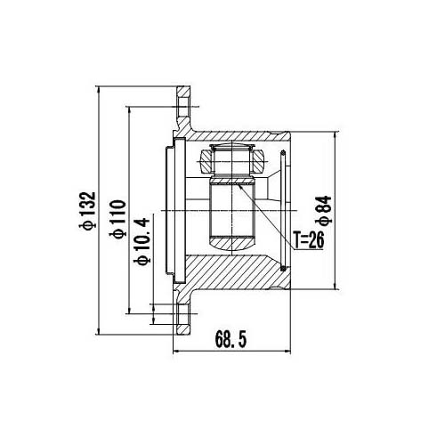 Z87709R — ZIKMAR — Шрус Внутренний