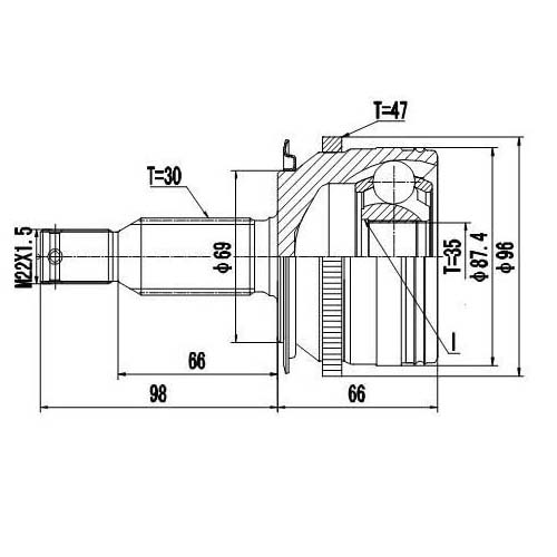 Z87715R — ZIKMAR — Шрус Наружный