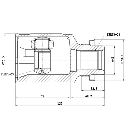 Z87718R — ZIKMAR — Шрус Внутренний