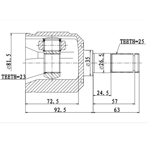 Z87737R — ZIKMAR — Шрус Внутренний