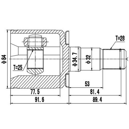 Z87740R — ZIKMAR — Шрус Внутренний