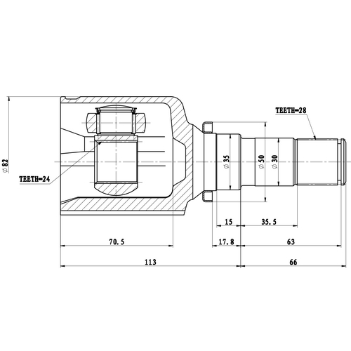 Z87754R — ZIKMAR — Шрус Внутренний