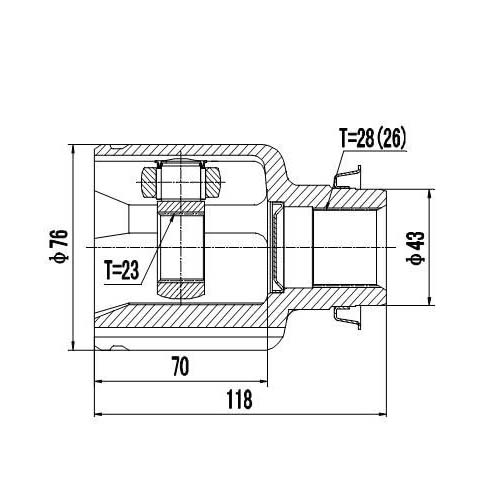 Z87756R — ZIKMAR — Шрус Внутренний