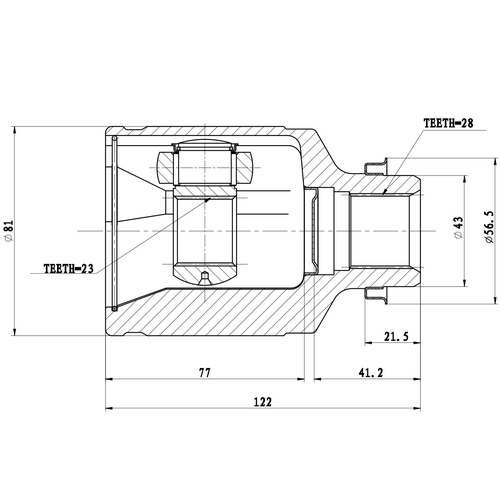 Z87761R — ZIKMAR — Шрус Внутренний