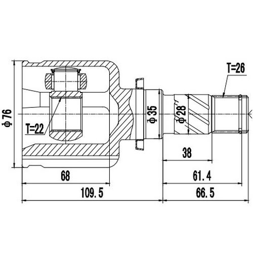 Z87780R — ZIKMAR — Шрус Внутренний