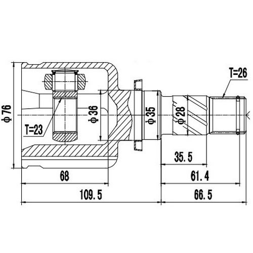 Z87783R — ZIKMAR — Шрус Внутренний