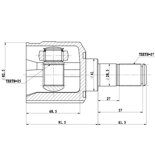 Z87803R — ZIKMAR — Шрус Внутренний