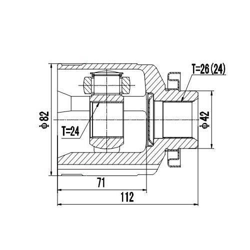 Z87805R — ZIKMAR — Шрус Внутренний