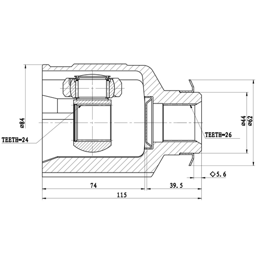 Z87811R — ZIKMAR — Шрус Внутренний