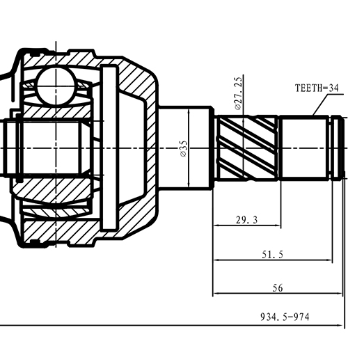 Z87816R — ZIKMAR — Приводной вал