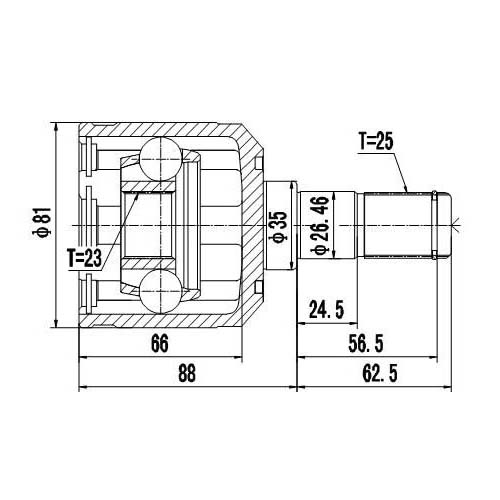 Z87819R — ZIKMAR — Шрус Внутренний