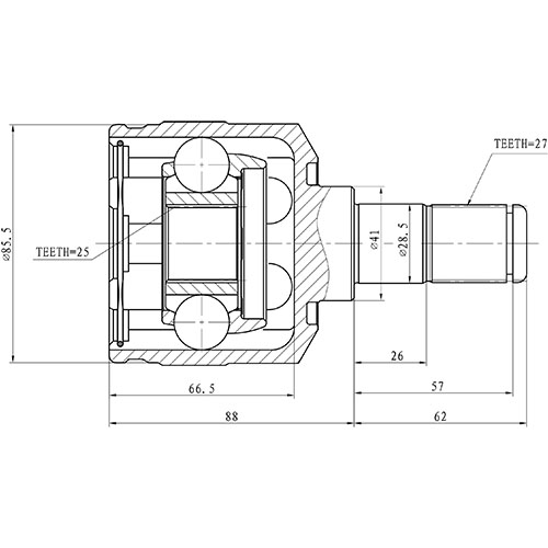 Z87831R — ZIKMAR — Шрус Внутренний