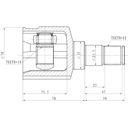 Z87872R — ZIKMAR — Шрус Внутренний