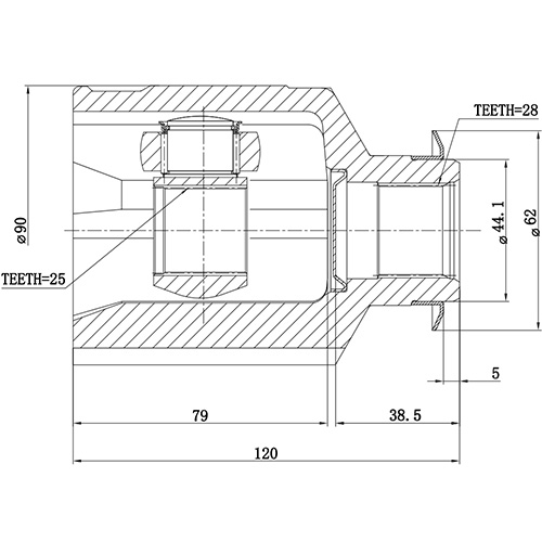 Z87876R — ZIKMAR — Шрус Внутренний