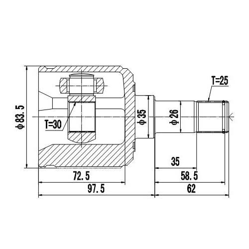 Z87905R — ZIKMAR — Шрус Внутренний