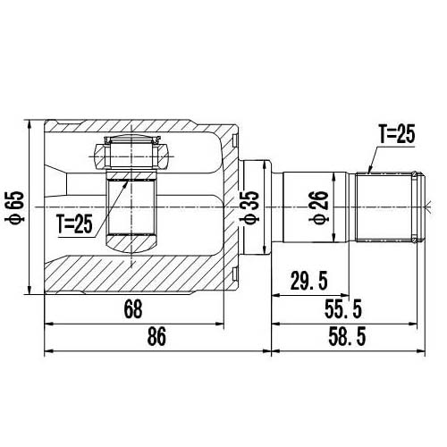 Z87908R — ZIKMAR — Шрус Внутренний