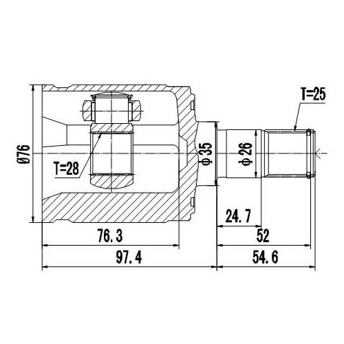 Z87910R — ZIKMAR — Шрус Внутренний