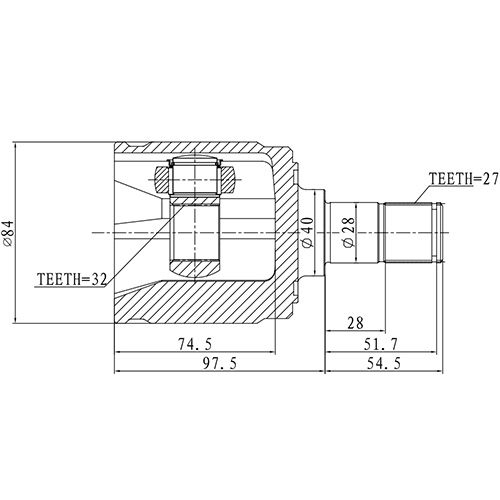 Z87914R — ZIKMAR — Шрус Внутренний