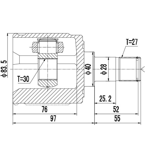 Z87920R — ZIKMAR — Шрус Внутренний