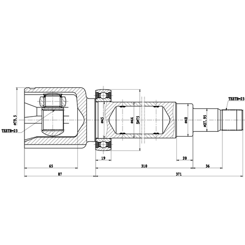 Z87932R — ZIKMAR — Шрус Внутренний