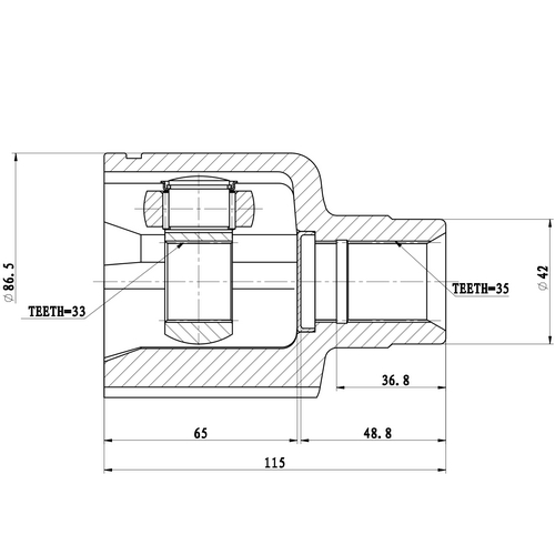 Z87940R — ZIKMAR — Шрус Внутренний