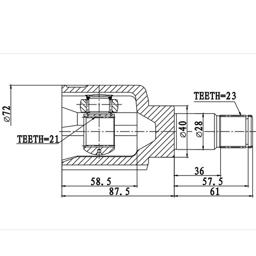 Z87950R — ZIKMAR — Шрус Внутренний