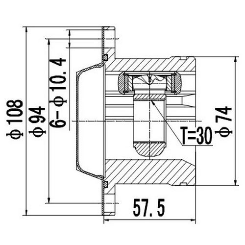 Z87965R — ZIKMAR — Шрус Внутренний