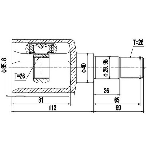 Z87968R — ZIKMAR — Шрус Внутренний