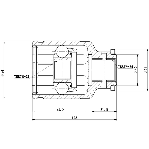 Z87980R — ZIKMAR — Шрус Внутренний