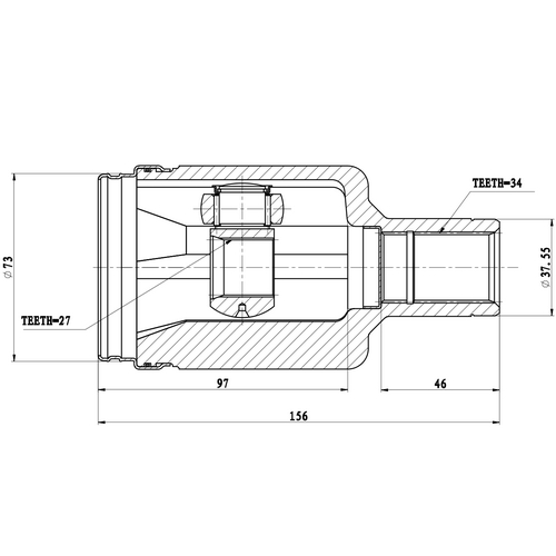 Z87990R — ZIKMAR — Шрус Внутренний