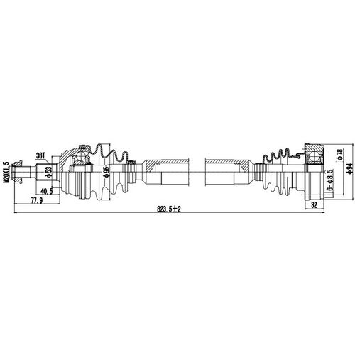 Z88023R — ZIKMAR — Приводной вал