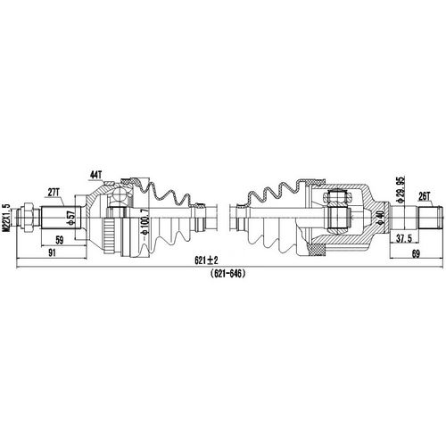 Z88046R — ZIKMAR — Приводной вал