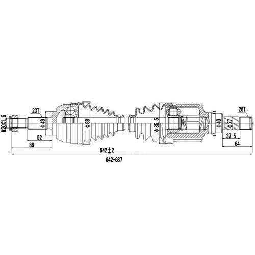 Z88058R — ZIKMAR — Приводной вал