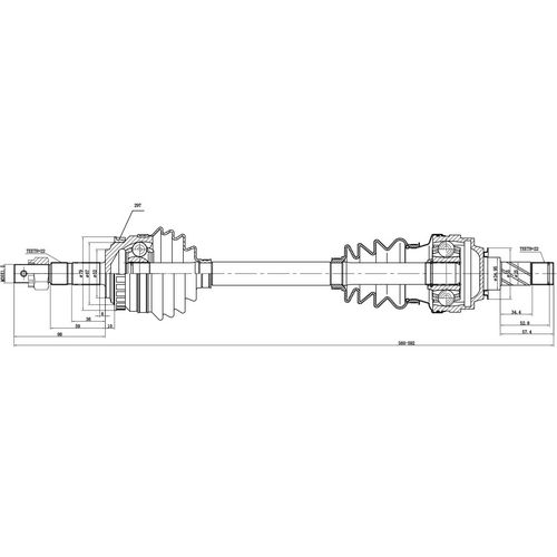 Z88067R — ZIKMAR — Приводной вал