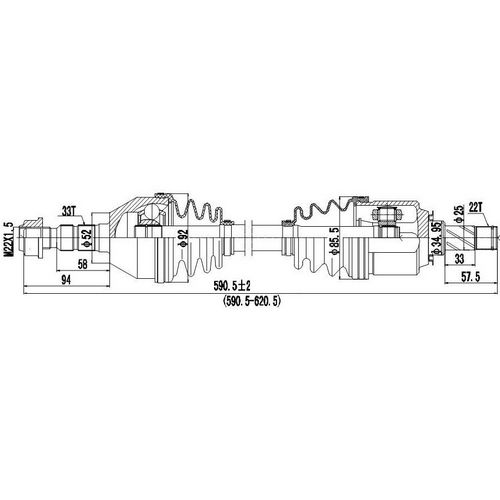 Z88068R — ZIKMAR — Приводной вал