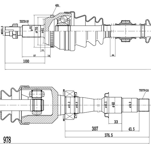 Z88220R — ZIKMAR — Полуось