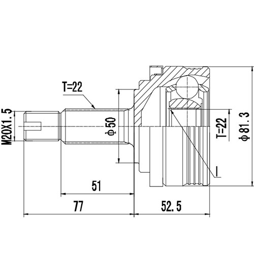 Z88303R — ZIKMAR — Шрус Наружный