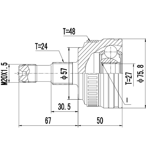 Z88312R — ZIKMAR — Шрус Наружный