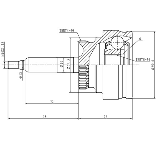 Z88449R — ZIKMAR — Шрус Наружный