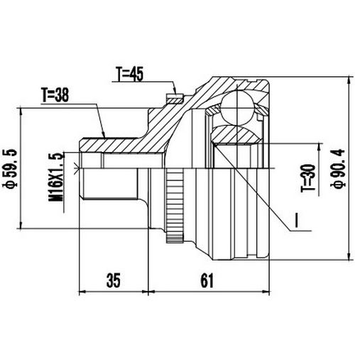 Z88453R — ZIKMAR — Шрус Наружный