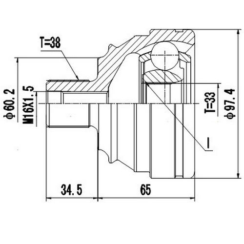 Z88469R — ZIKMAR — Шрус Наружный