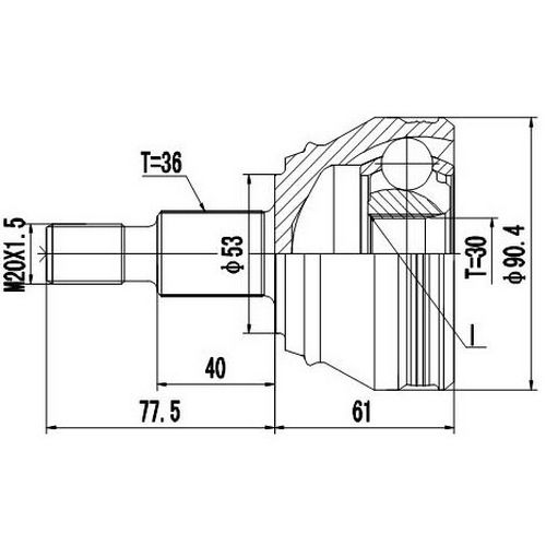 Z88484R — ZIKMAR — Шрус Наружный